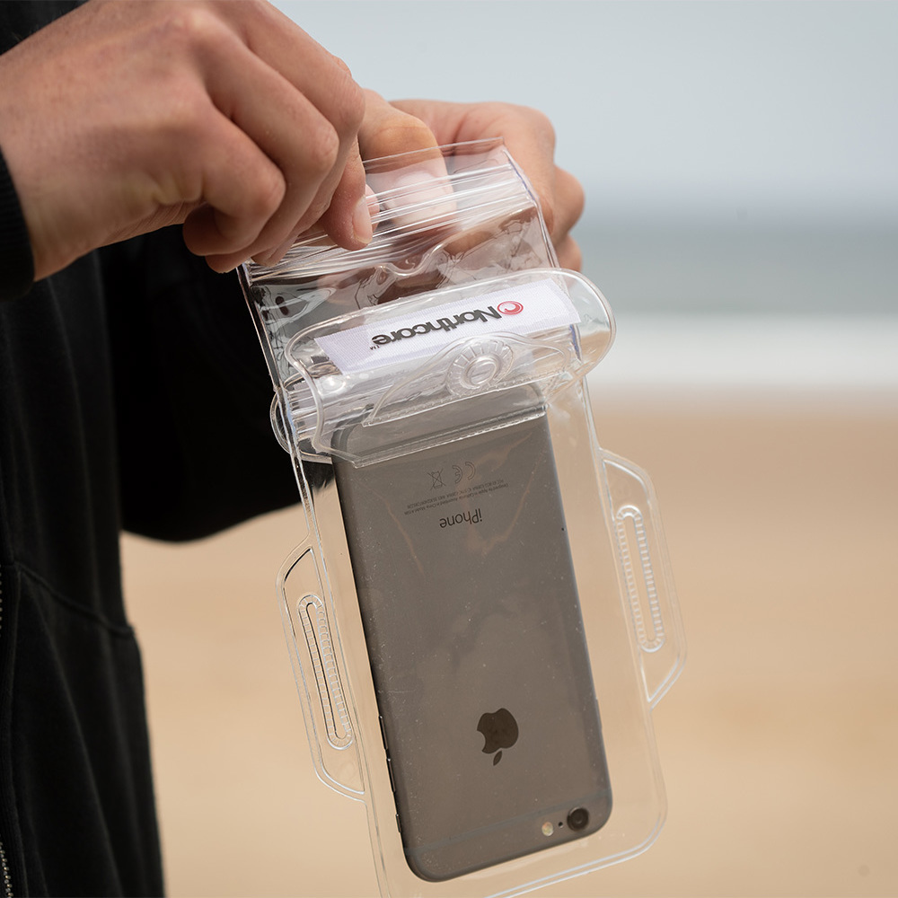 2025 Northcore Waterproof Key & Mobile Phone Pouch NOCO62B - Clear / White